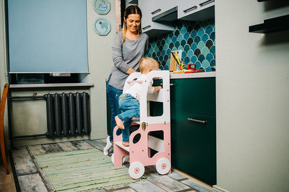 Classic 3-in-1 Convertible Learning Tower for kids and family play, image 23