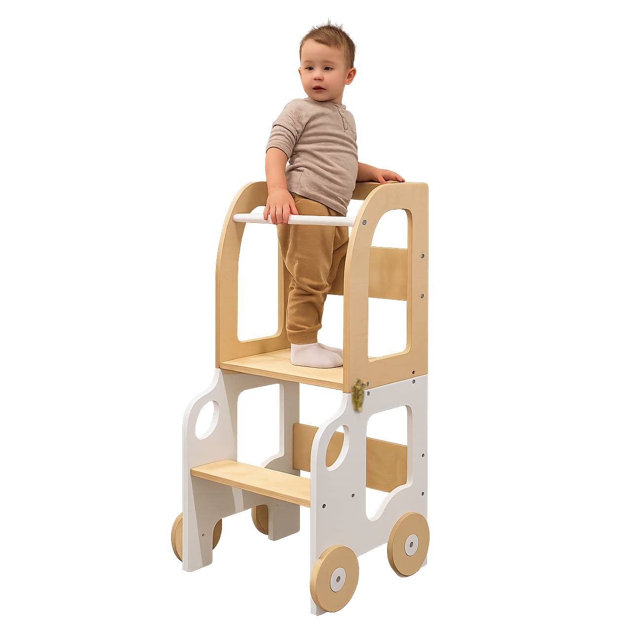Classic 3-in-1 Convertible Learning Tower for kids and family play, image 1