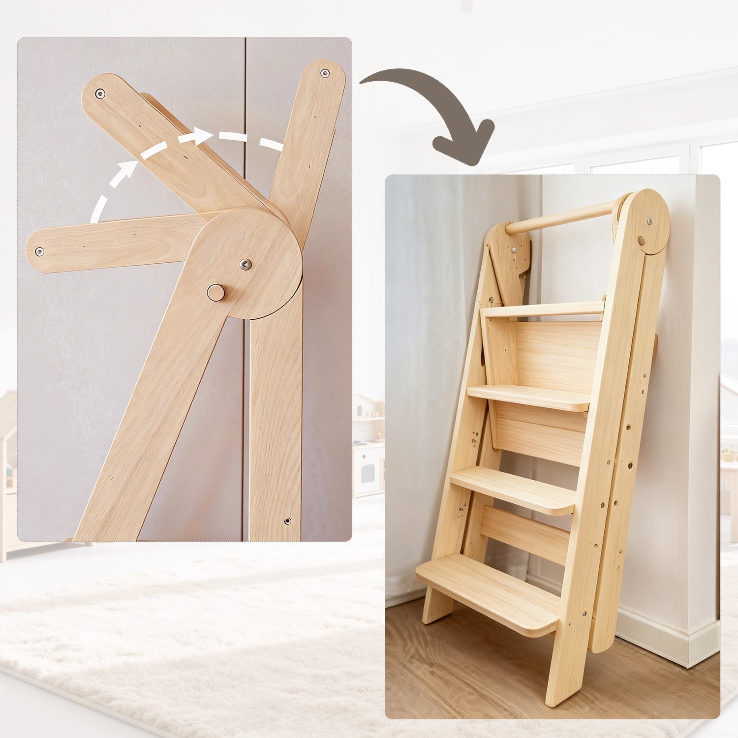 Toddler kitchen helper learning tower for independent play