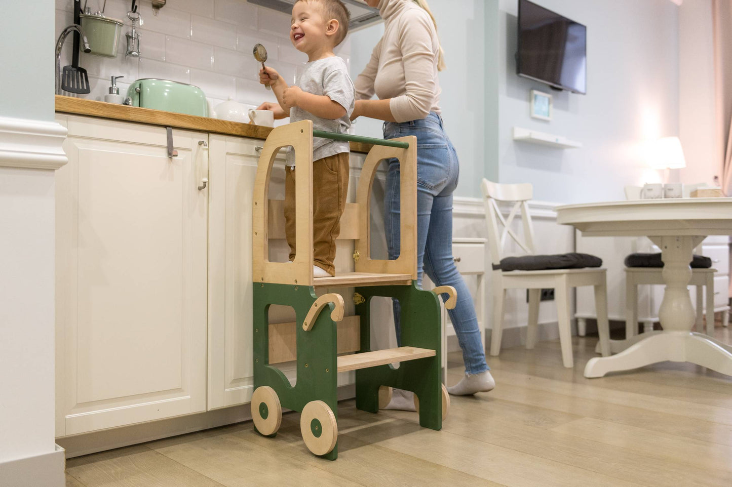 3-in-1 Convertible Learning Tower for kids and family play, image 11