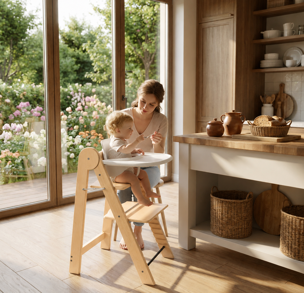 Foldable Adjustable High Chair for kids and family play, image 3