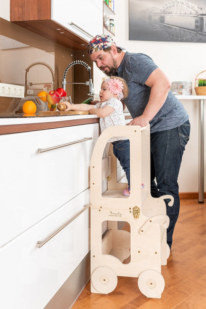 3-in-1 Convertible Learning Tower for kids and family play, image 3
