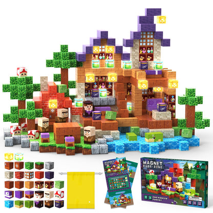 Montessori magnetic blocks creative building toy