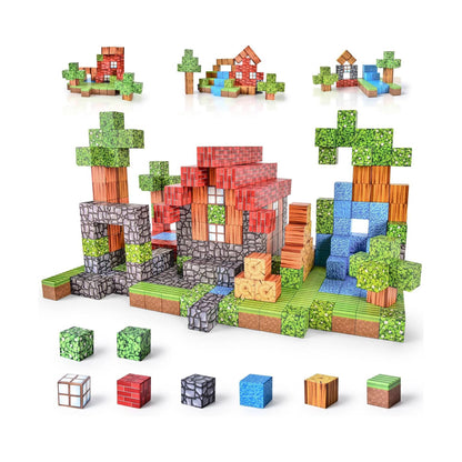 Montessori magnetic building blocks STEM toy for kids