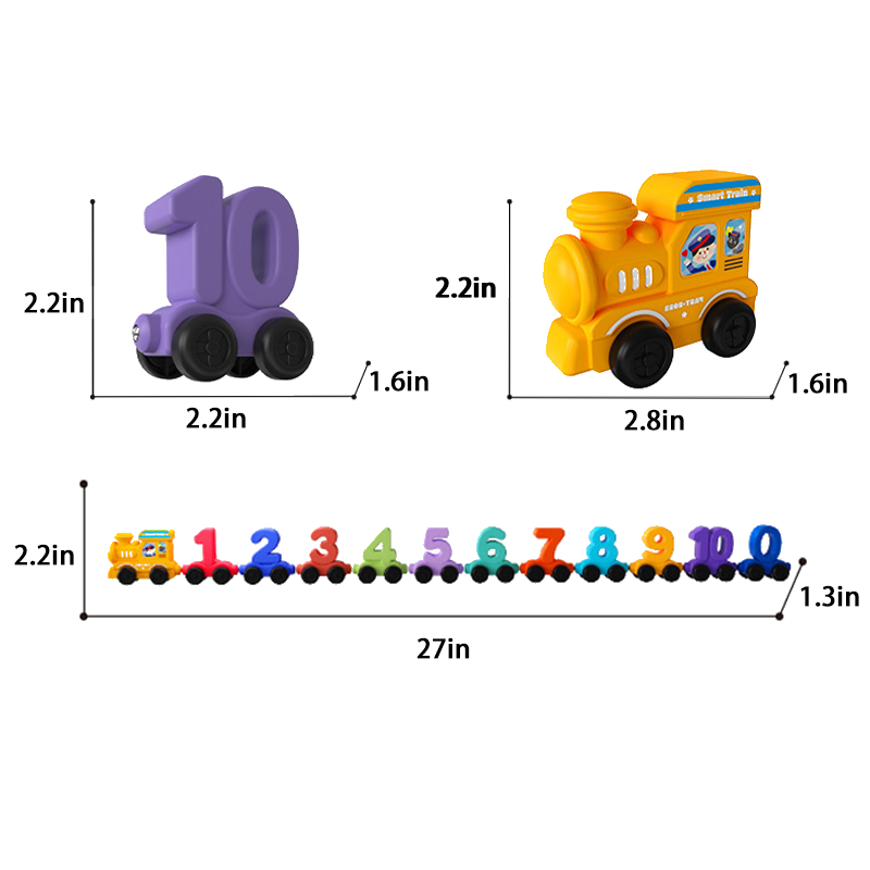 Magnetic Number Train for kids and family play, image 2