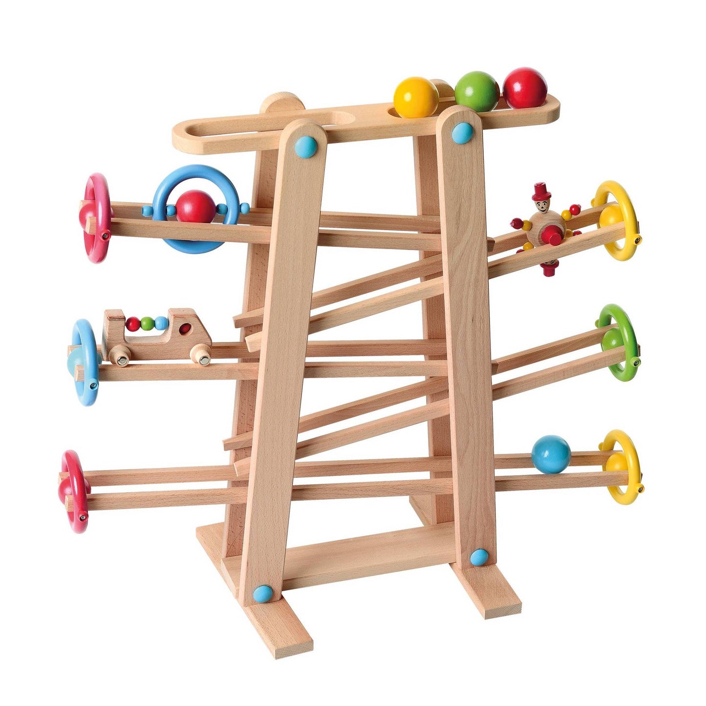 Montessori marble run encouraging independent play
