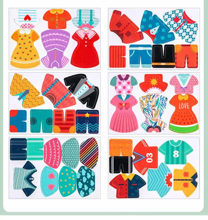 Montessori matching toy for colors and patterns

