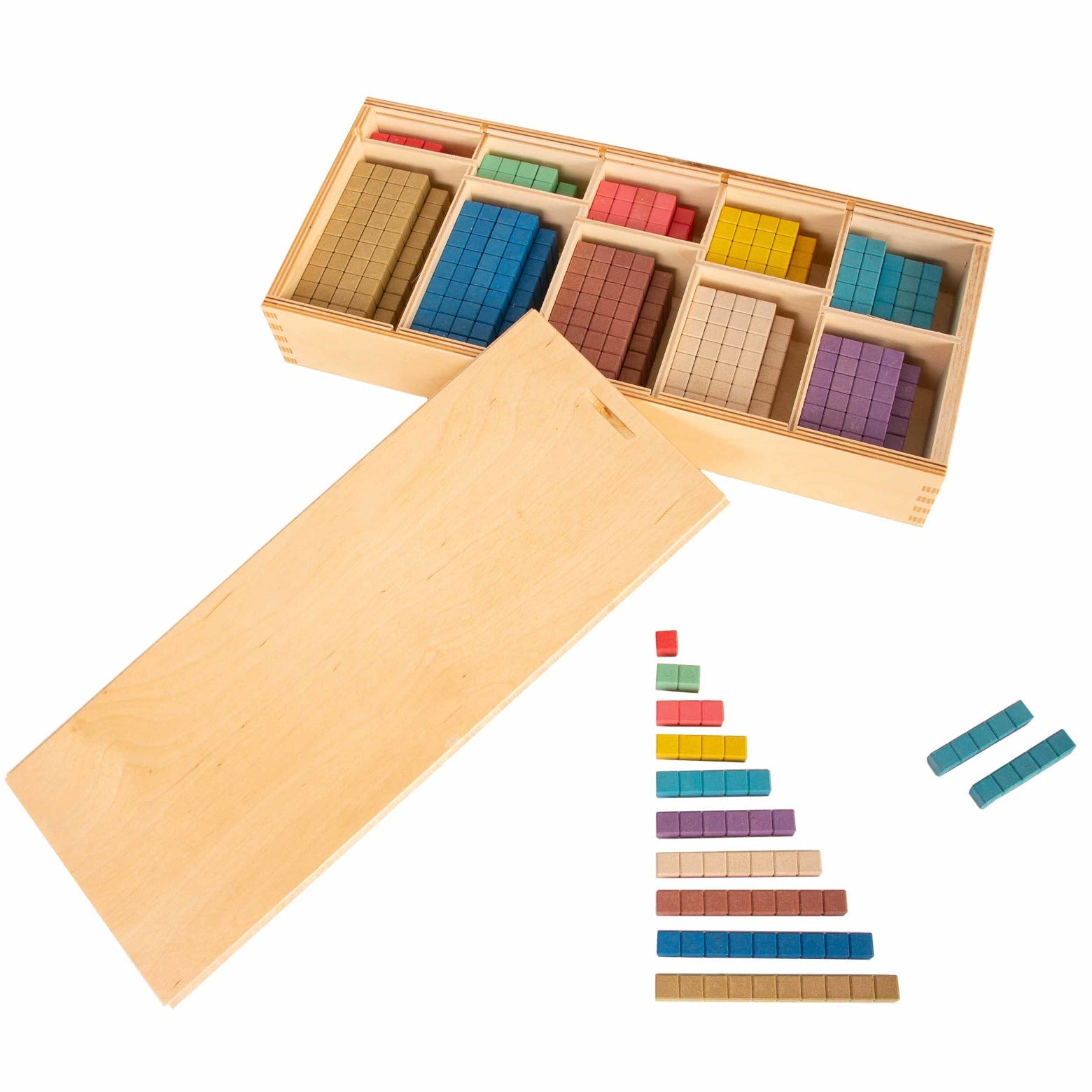 Wooden Math Learning Toy - Compact Set for kids and family play, image 1