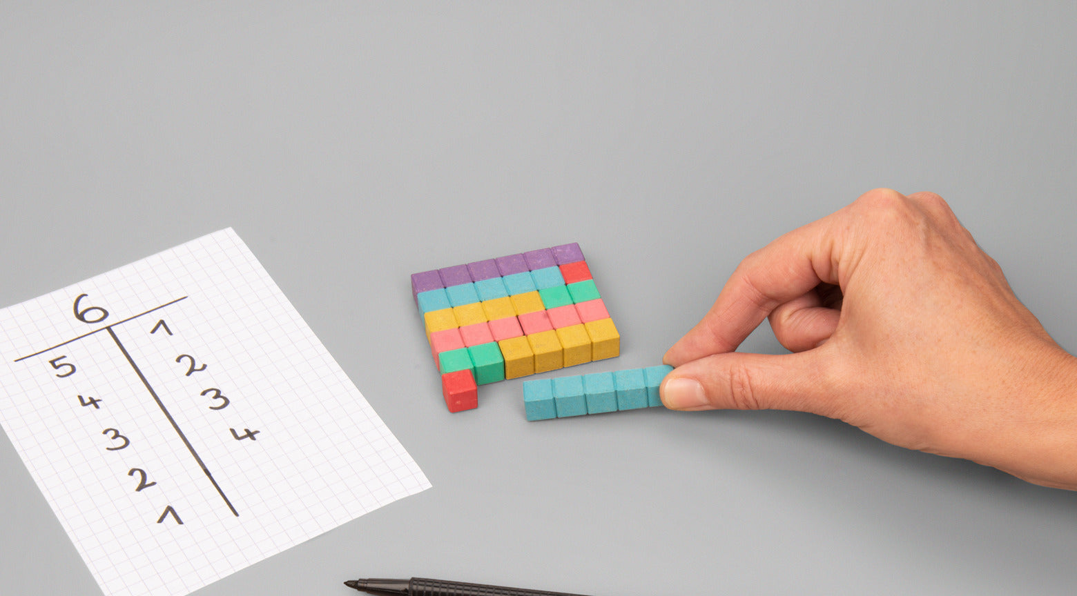 Wooden Math Learning Toy - Compact Set for kids and family play, image 3