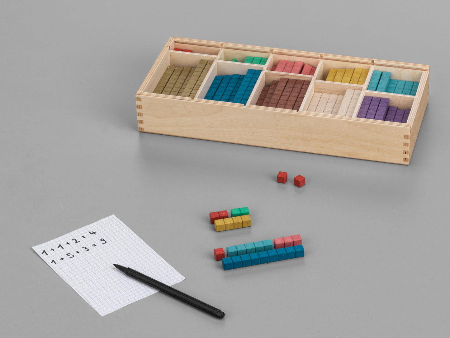 Wooden Math Learning Toy - Compact Set for kids and family play, image 6