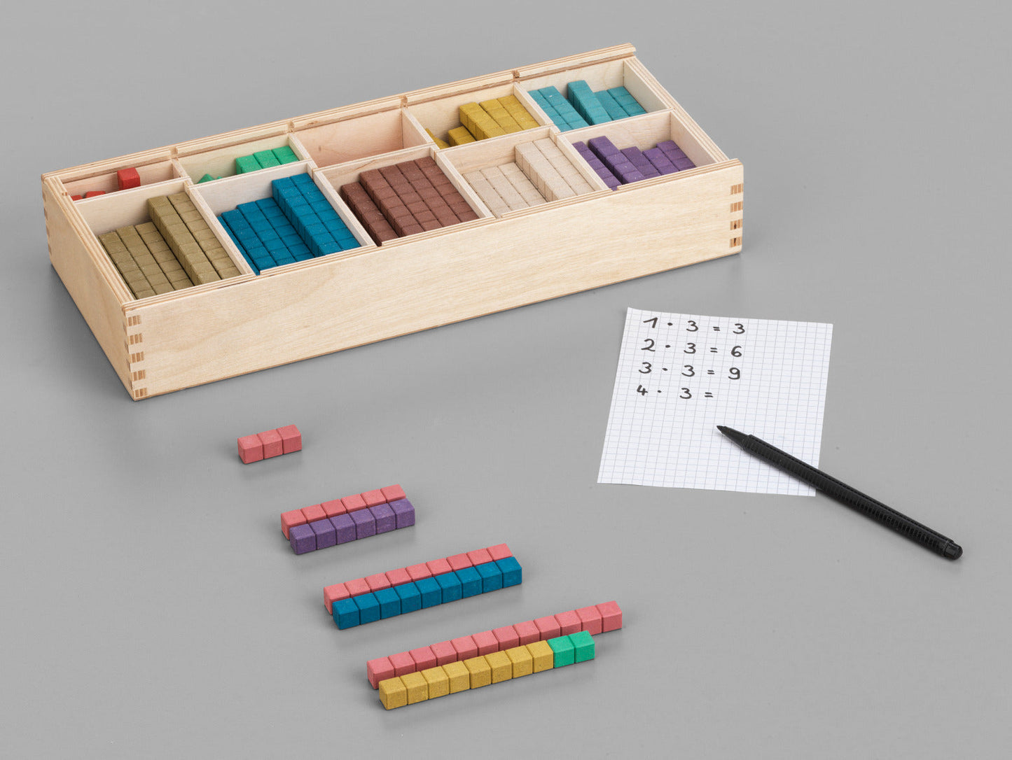 Wooden Math Learning Toy - Compact Set for kids and family play, image 7