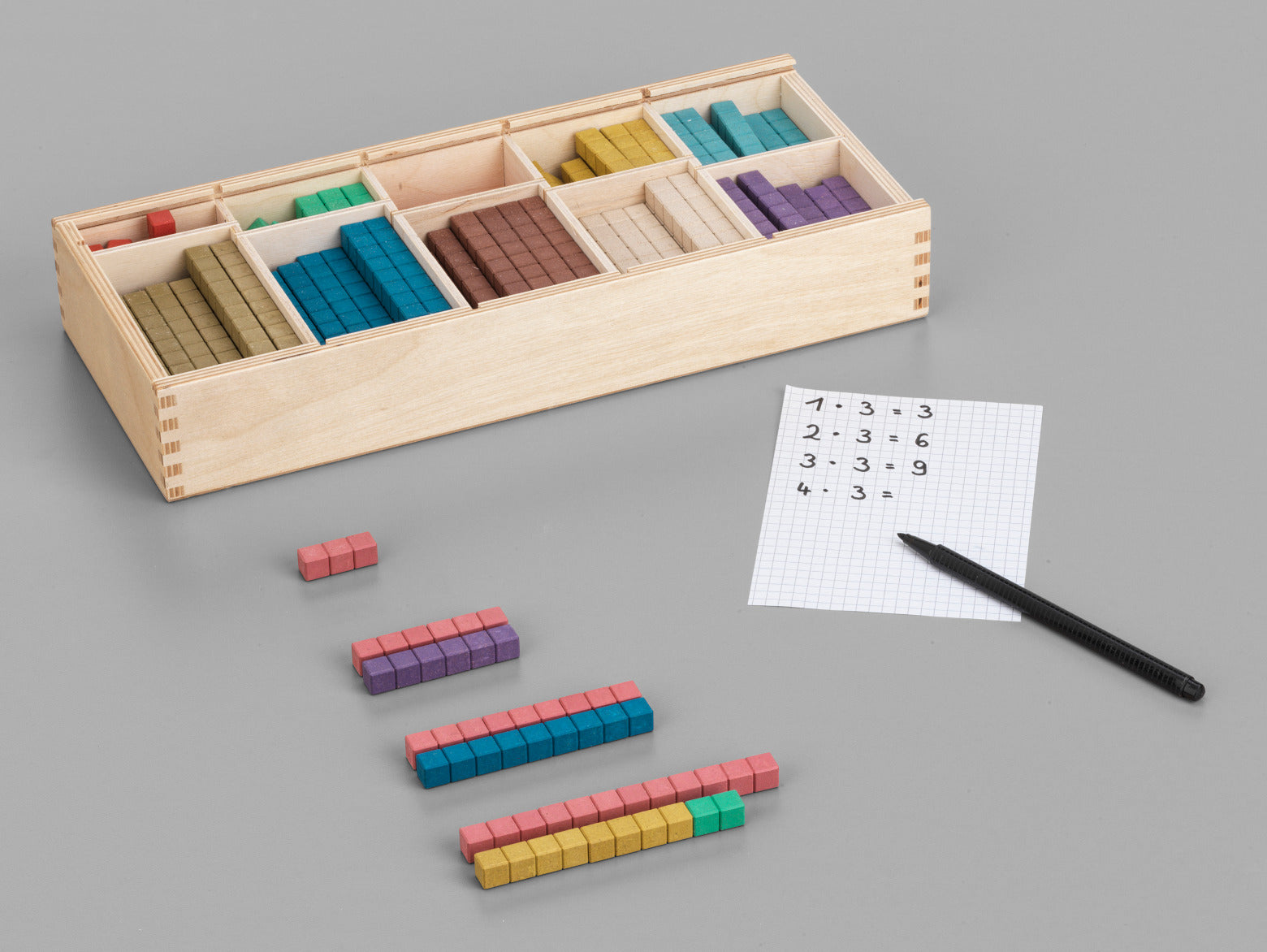 Wooden Math Learning Toy - Compact Set for kids and family play, image 7
