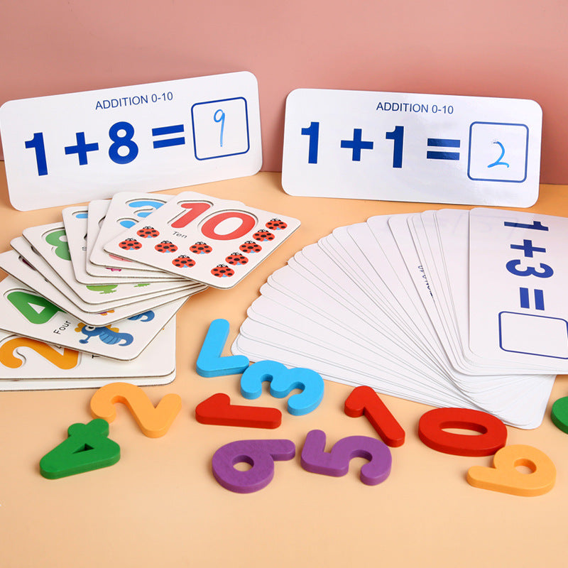Wooden Math Learning Toy - Large Set for kids and family play, image 5