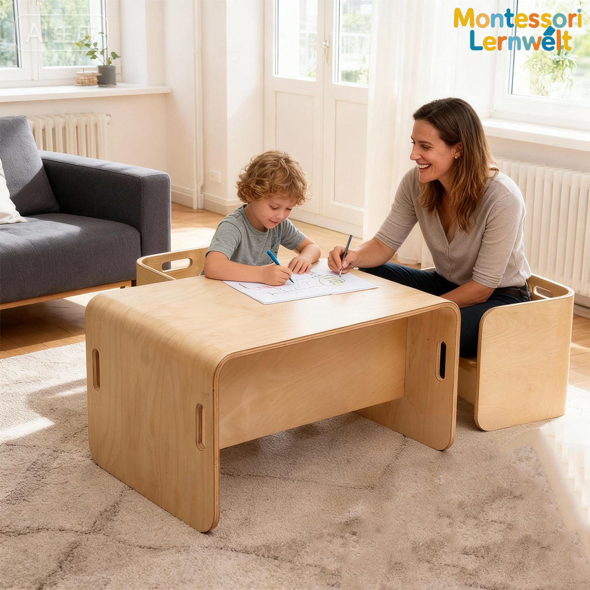Kids Table and Chair Set for kids and family play, image 4