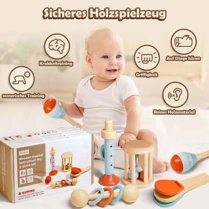 Montessori music toy set designed for toddler sensory exploration and early learning