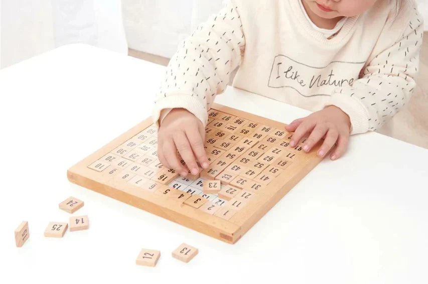Wooden Math Learning Toy - Number Board for kids and family play, image 3
