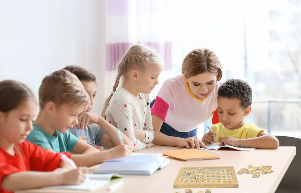 Wooden Math Learning Toy - Number Board for kids and family play, image 7