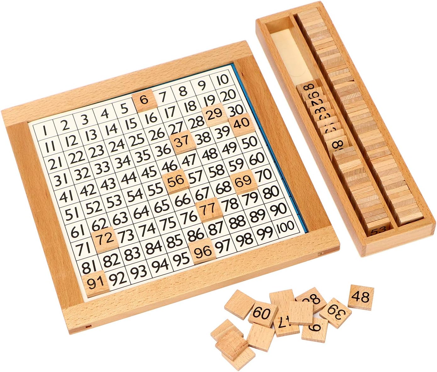 Wooden Math Learning Toy - Number Board for kids and family play, image 5
