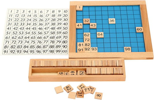 Wooden Math Learning Toy - Number Board for kids and family play, image 1