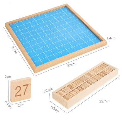 Wooden Math Learning Toy - Number Board for kids and family play, image 4