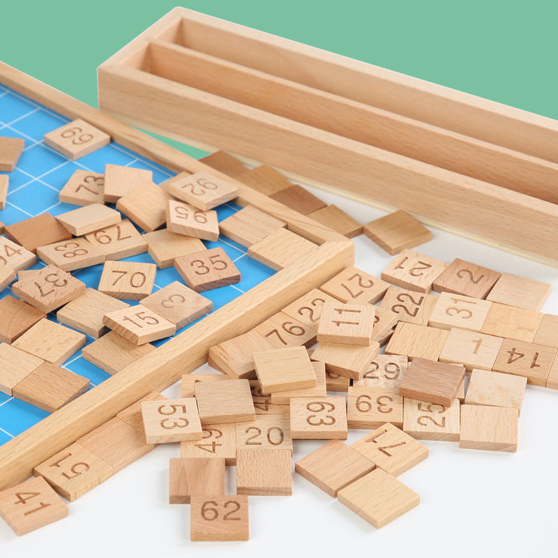 Wooden Math Learning Toy - Number Board for kids and family play, image 10