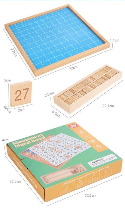 Wooden Math Learning Toy - Number Board for kids and family play, image 9