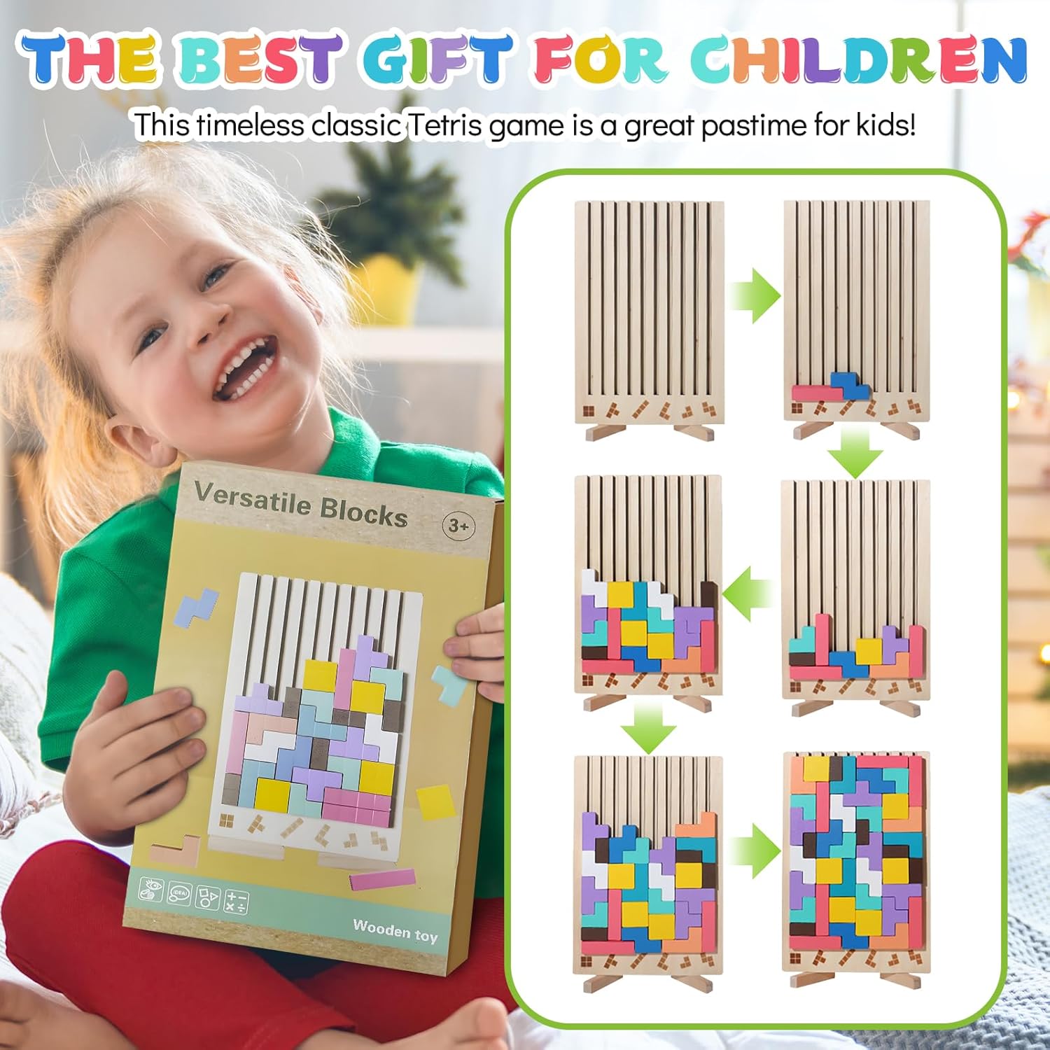 Montessori puzzle toy used in children's playroom