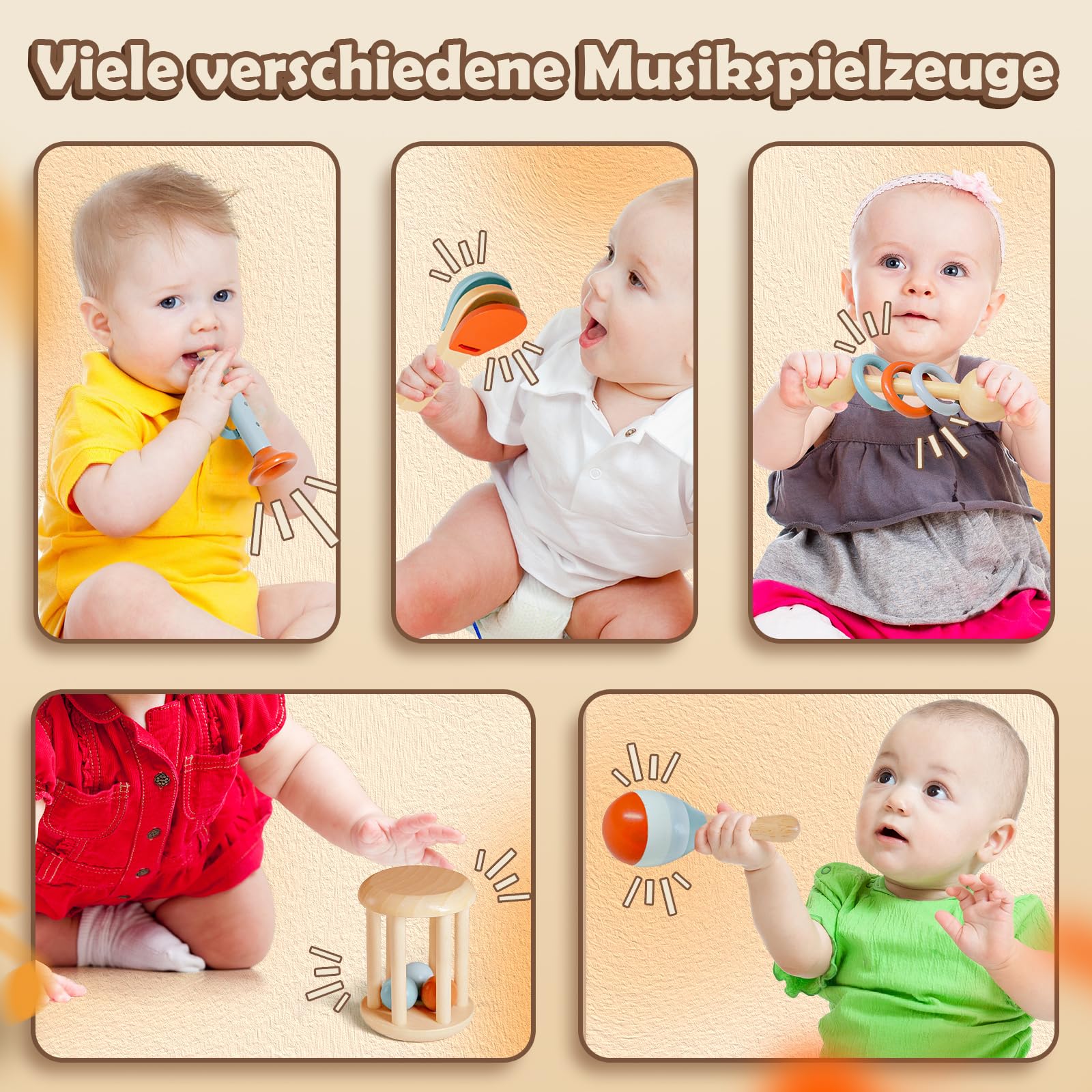Montessori sensory music toy supporting early childhood development