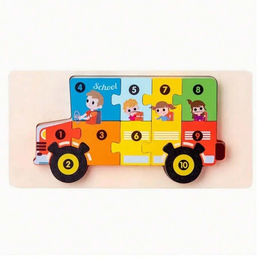 Montessori shape puzzle toy for toddler early education