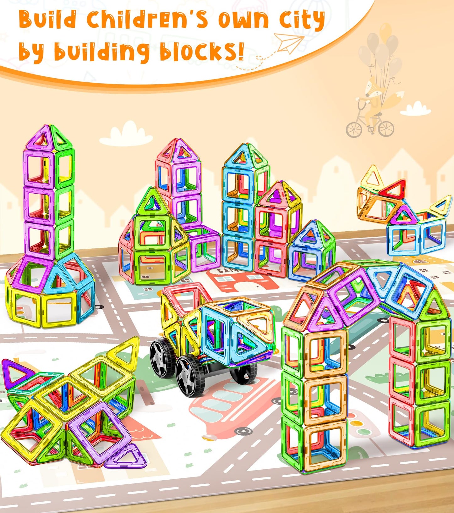 Montessori STEM building toy for creative learning