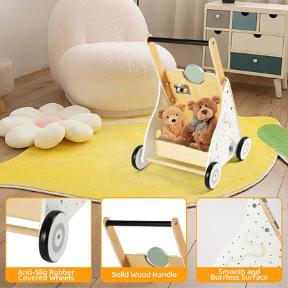 Wooden Baby Walker - Busy Board for kids and family play, image 14