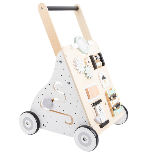 Wooden Baby Walker - Busy Board for kids and family play, image 1