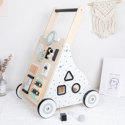 Wooden Baby Walker - Busy Board for kids and family play, image 4