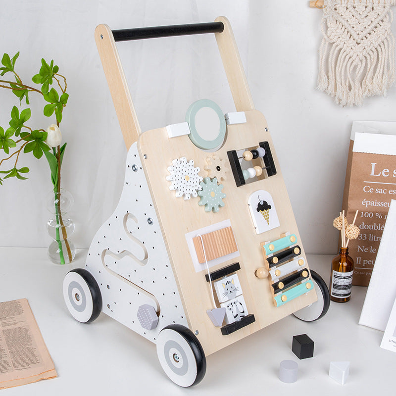 Wooden Baby Walker - Busy Board for kids and family play, image 9