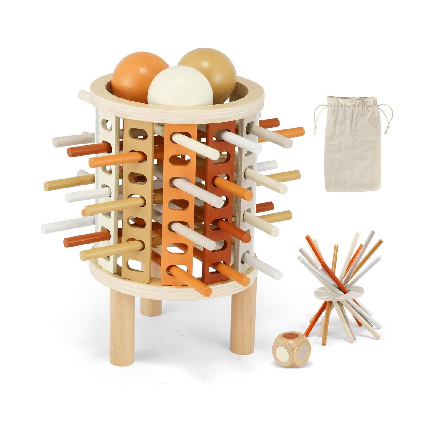 Montessori wooden board game educational toy for kids