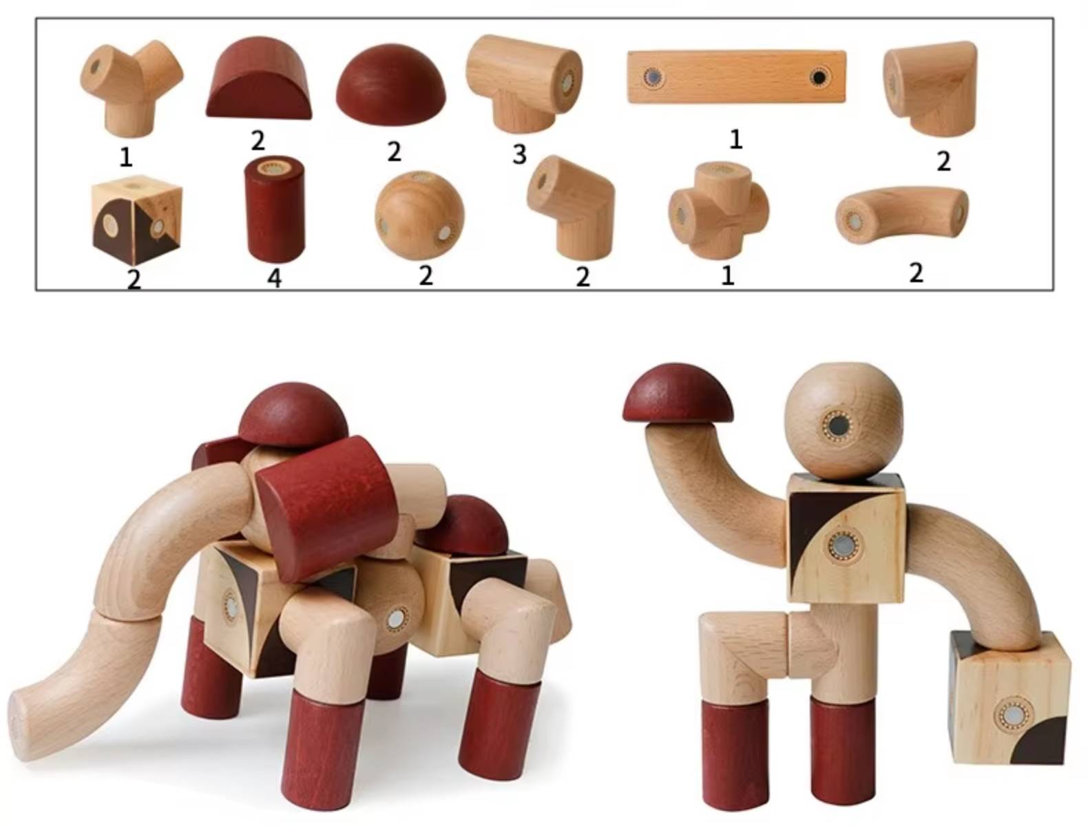 Magnetic Building Blocks Set - Classic Set for kids and family play, image 3