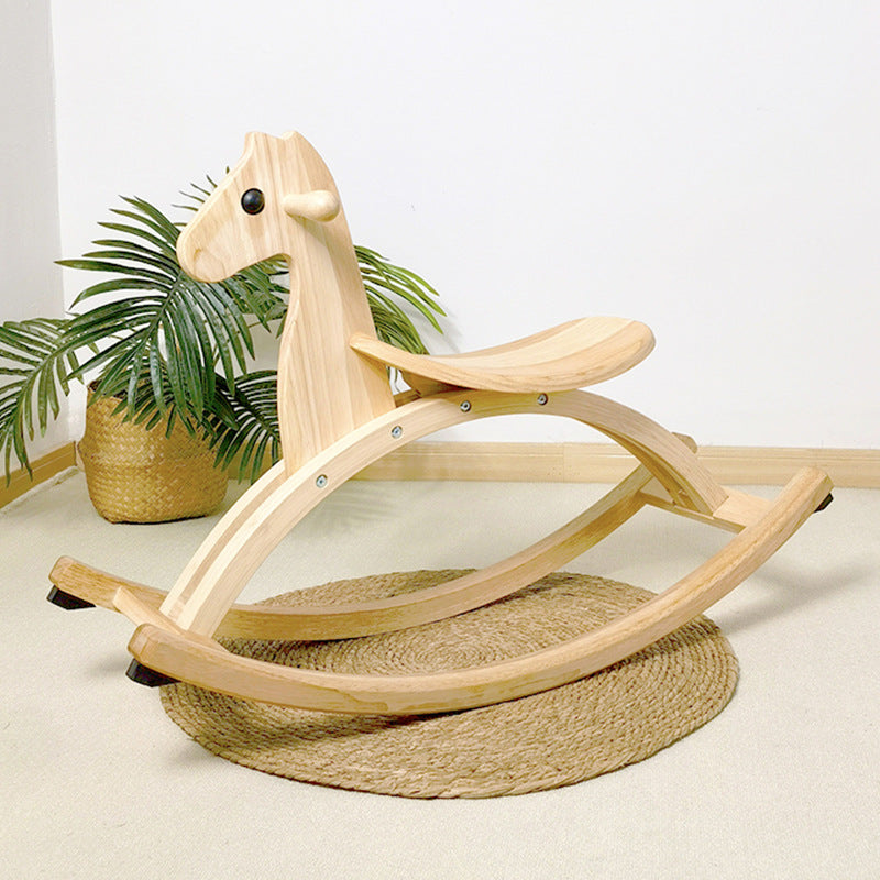 Wooden Rocking Horse for kids and family play, image 5