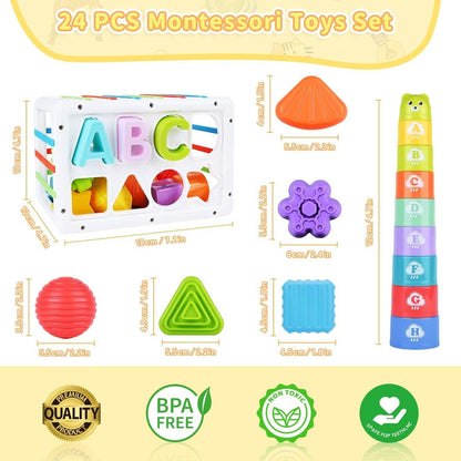 Wooden Shape Sorter - Deluxe Set for kids and family play, image 5