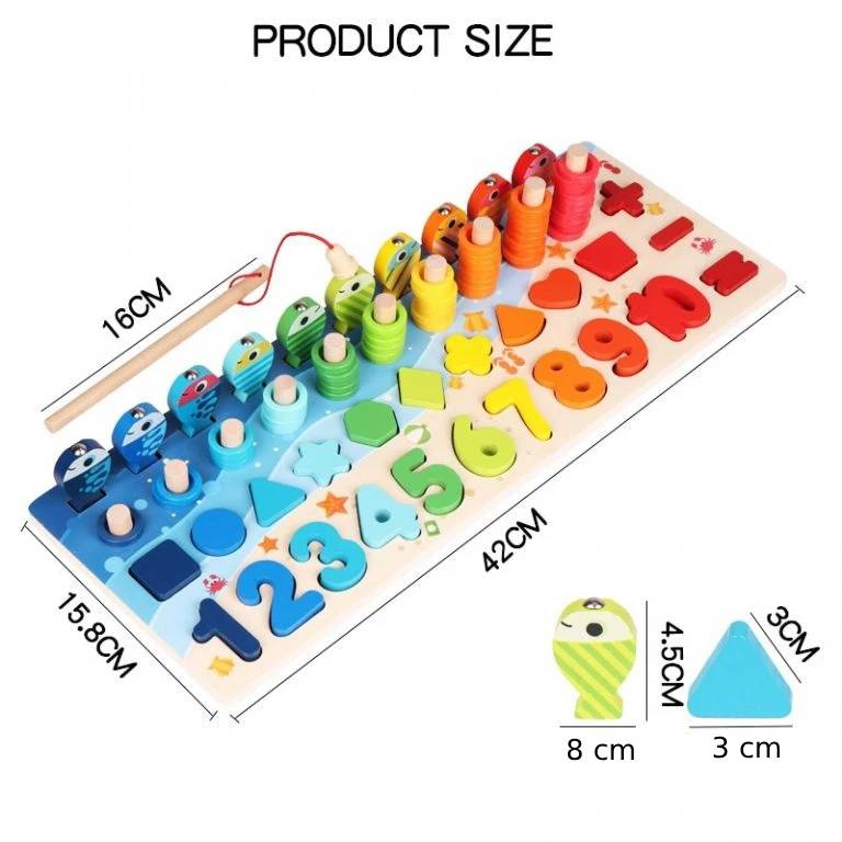 Wooden Counting Board for kids and family play, image 2