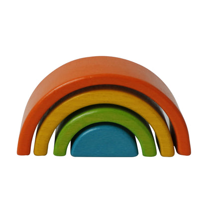 Rainbow Wooden Building Blocks - Rainbow Set for kids and family play, image 5