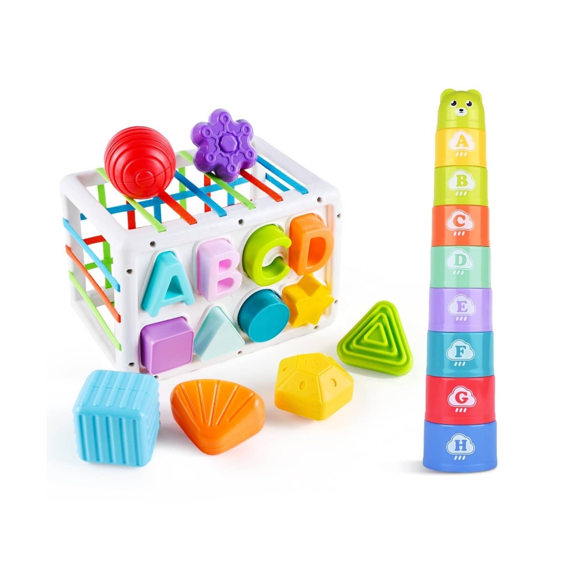 Wooden Shape Sorter - Deluxe Set for kids and family play, image 1