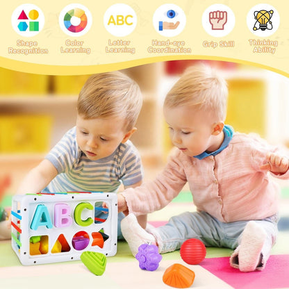 Wooden Shape Sorter - Deluxe Set for kids and family play, image 2