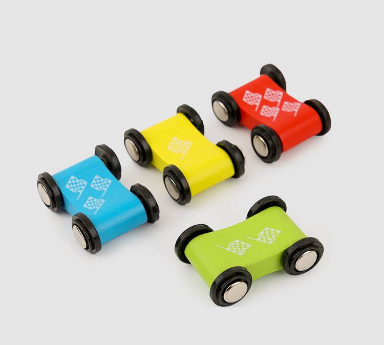 with Slide Wooden Car Ramp Racer for kids and family play, image 7