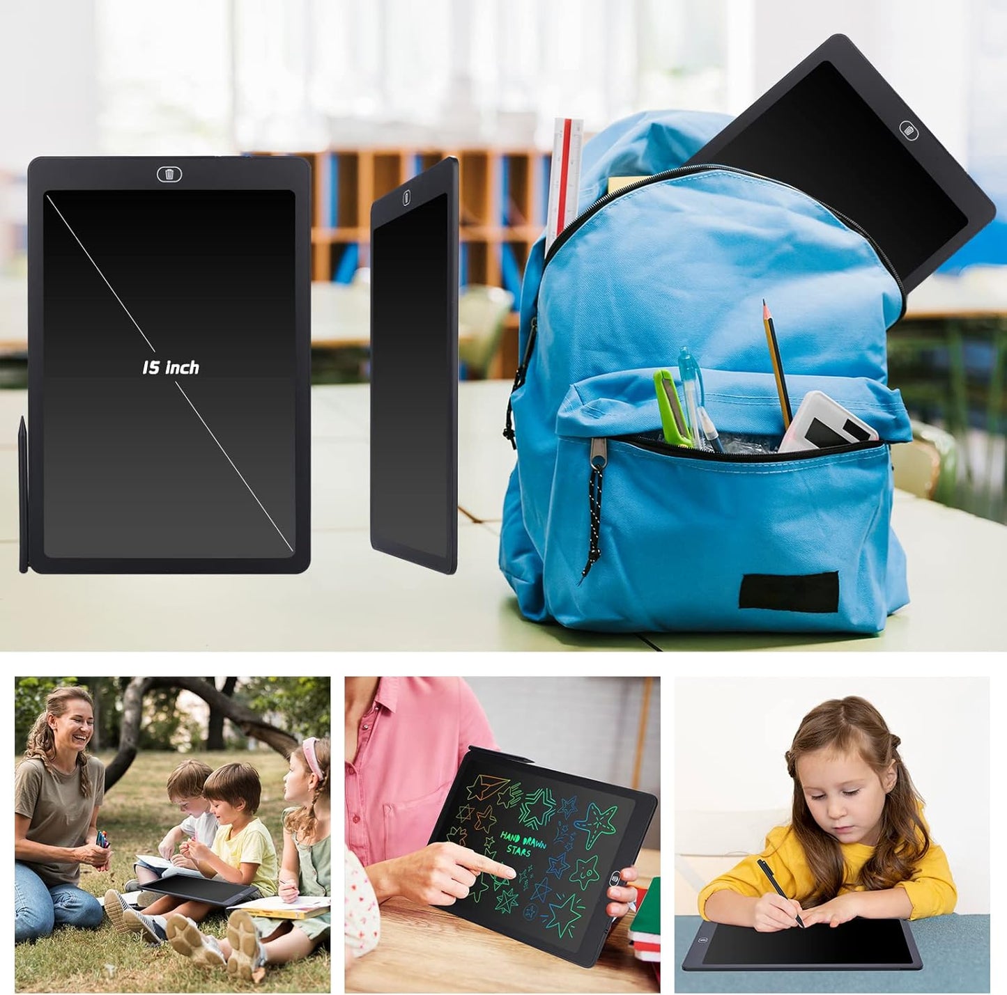 Reusable digital drawing board for children and toddlers
