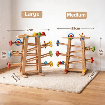 Screen free educational wooden toy for quiet playtime
