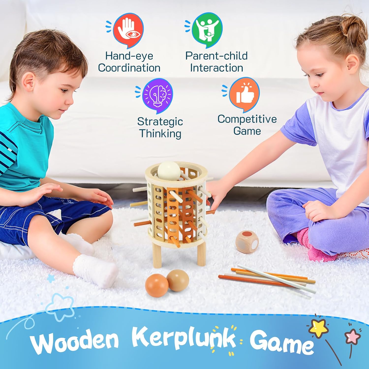 Screen free learning toy promoting focus and creativity