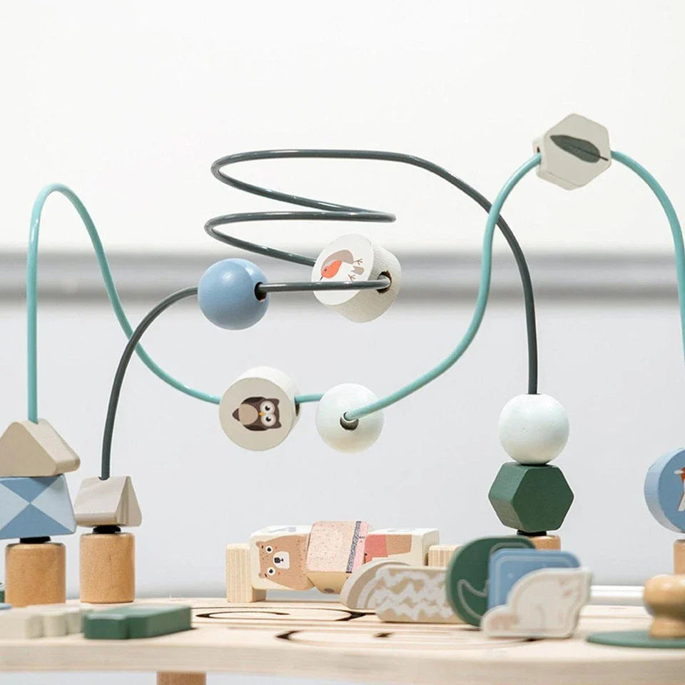 Screen-free toddler learning toy for independent play
