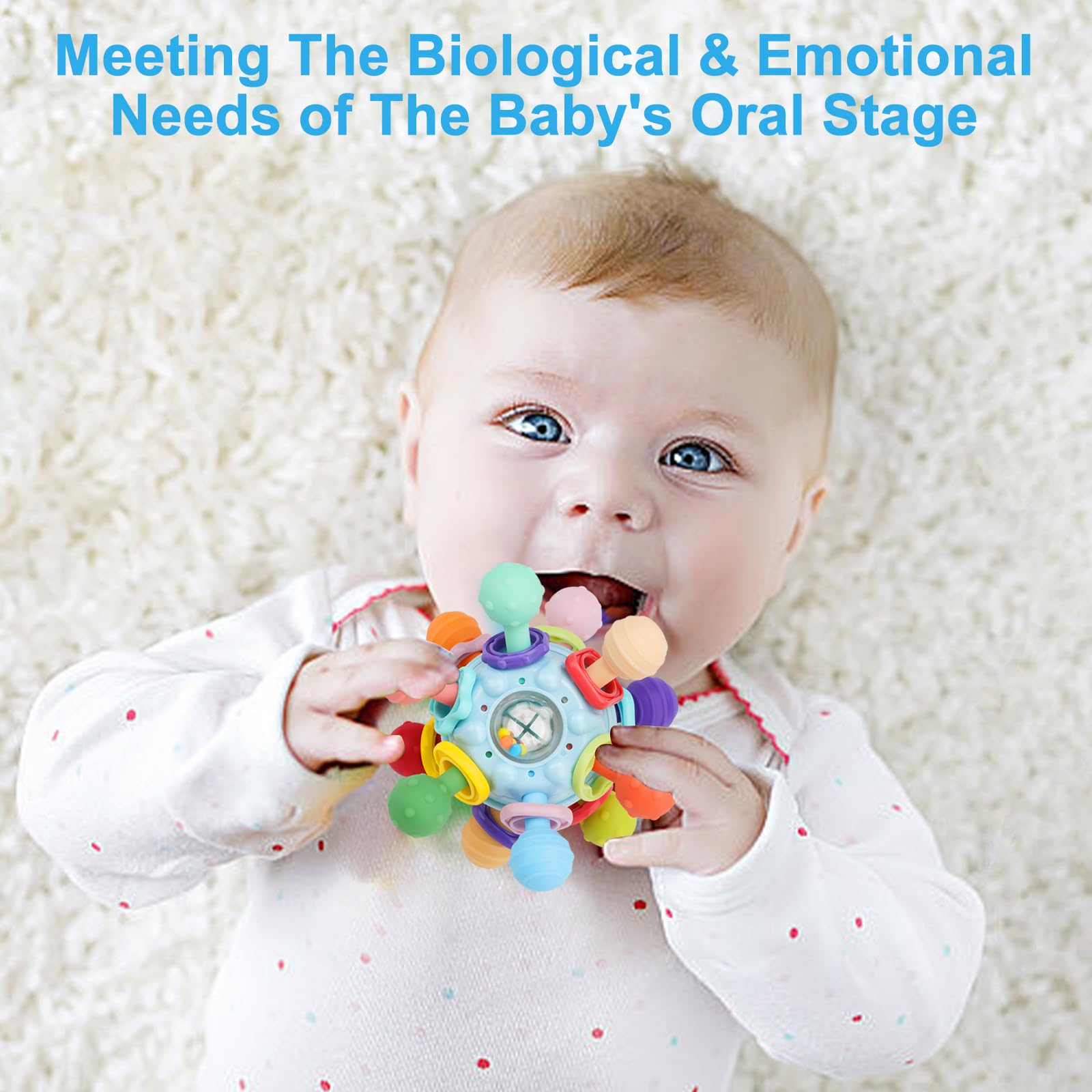 soft silicone teether for soothing gums
