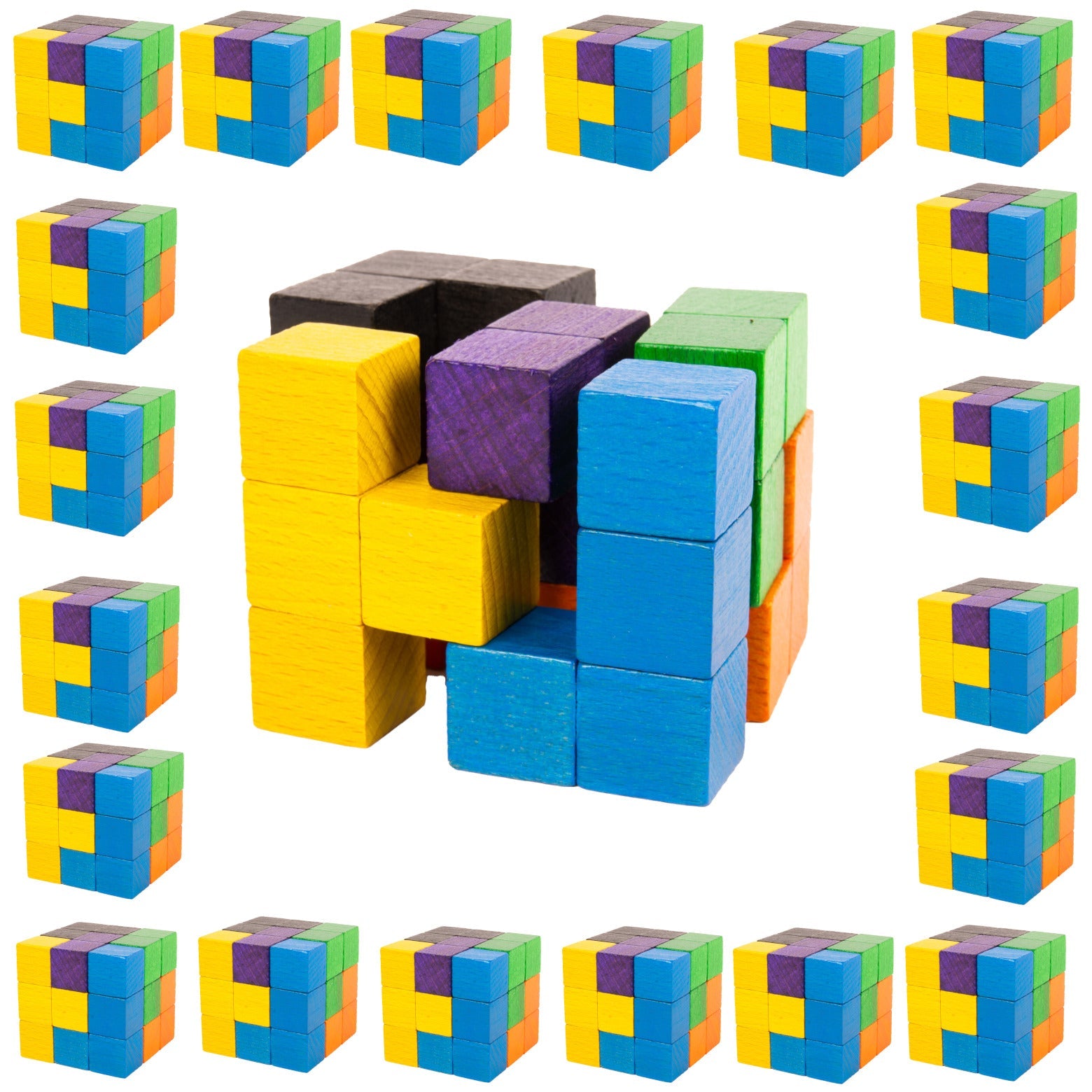 Wooden Math Learning Toy - 3D Maze for kids and family play, image 1