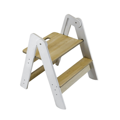 Foldable 2-in-1 Kids Step Stool for kids and family play, image 1